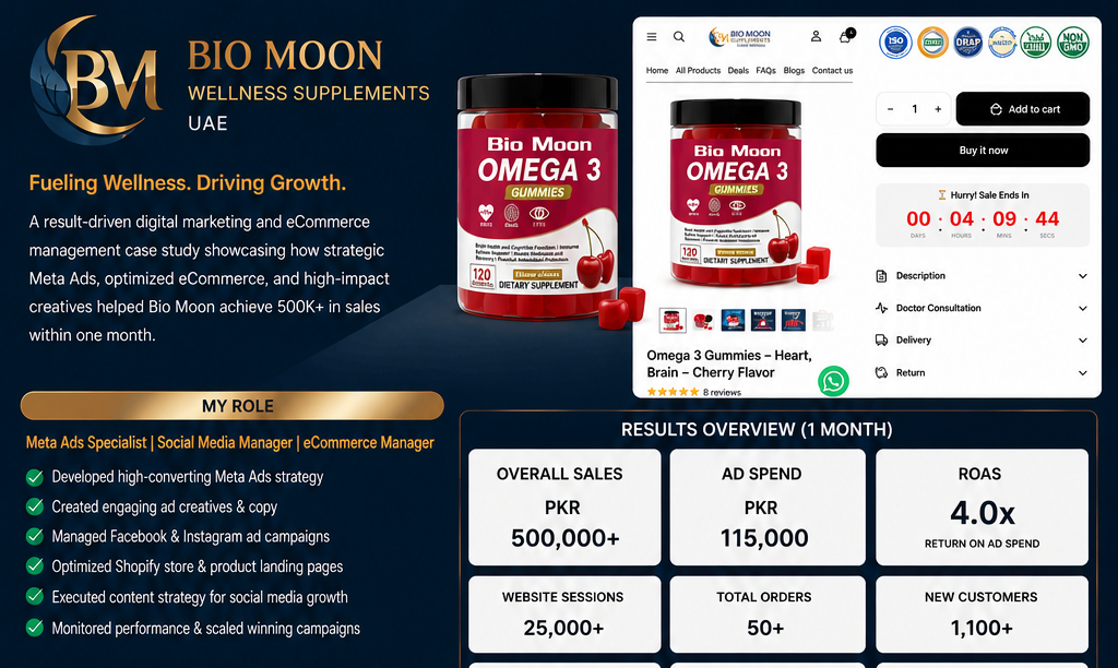 Bio Moon Wellness Supplements UAE brand and results overview